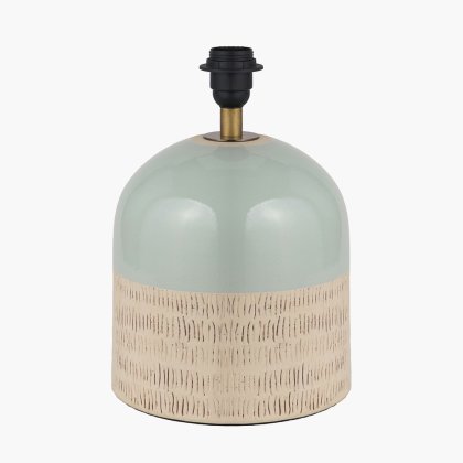 Pacific Lifestyle Lotta Duck Egg and Natural Stoneware Table Lamp Base