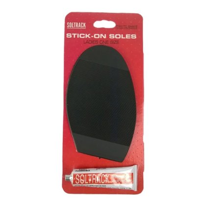 Soltrack DIY Rubber Stick On Soles - Ladies - Black
