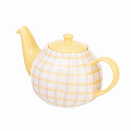 Siip Gingham 2 Cup Teapot Pink