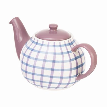 Siip Gingham 2 Cup Teapot Purple