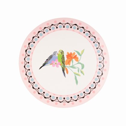 Cath Kidston Budgie Cork Backed Round Placemats Set of 4