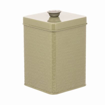 Artisan St. Embossed Storage Canister - Moss