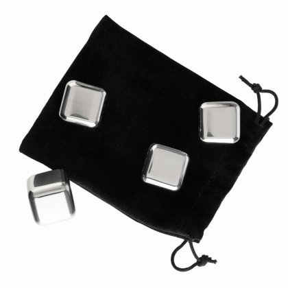 Dalton & Turner 4 Piece Stainless Steel Whiskey Stones Set