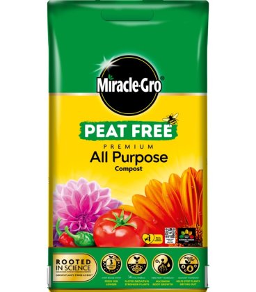 Miracle-Gro Premium All Purpose Peat Free Compost - 10L