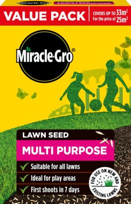 Miracle Gro Multi Purpose Lawn Seed 33m2 Value Pack
