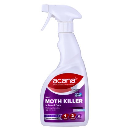 Acana Carpet & Fabric Moth Killer Fresh Linen - 500ml Spray