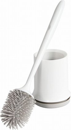 Toilet Brush & Holder white/grey