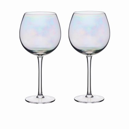 BarCraft Set of Two Iridescent Gin Glasses
