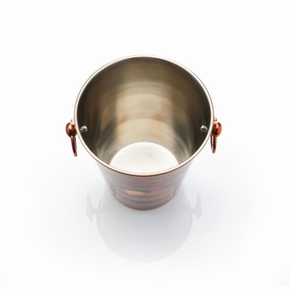 BarCraft Stainless Steel Champagne Bucket with Iridescent Copper Finish