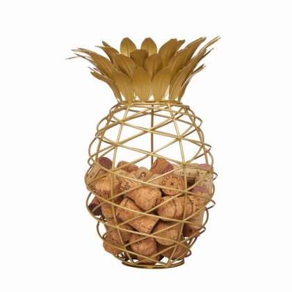 BarCraft Pineapple Shaped Wine Cork Collector