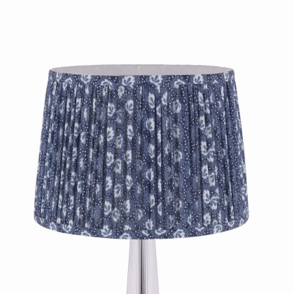 Laura Ashley Calcot Pleated Tapered Drum Shade Blue 30.5cm/12 Inch
