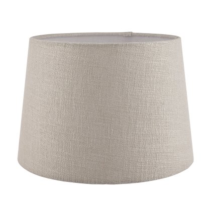 Laura Ashley Bacall Linen Empire Drum Shade Silver 25cm/10 inch
