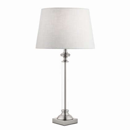 Laura Ashley Winston Table Lamp Antique Chrome & Glass Base Only