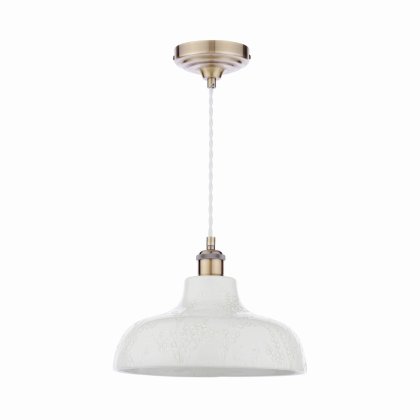Laura Ashley Pussywillow Pendant White Ceramic