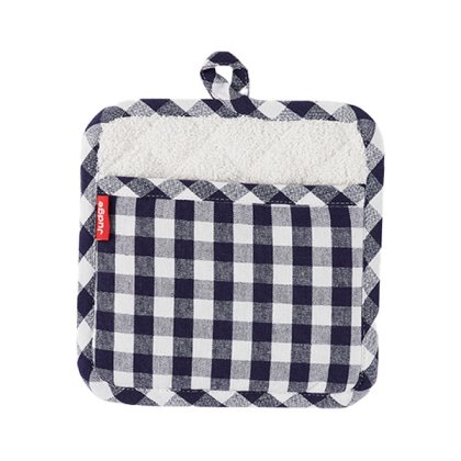 Judge Textiles Pot Holder - Blue Check