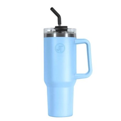 Eurosonic Blue 40Oz Double Wall Vacuum Mug With Side Handle