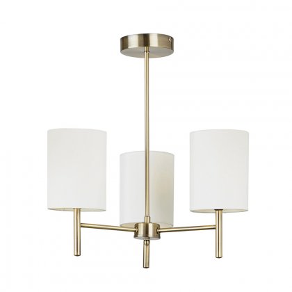 Brio 3 Light Semi Flush Ceiling Light