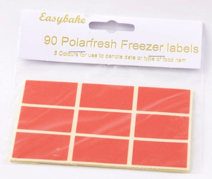 NJ Products Easybake Colour Code Freezer Labels Pack of 90