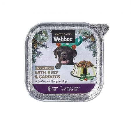 Webbox Festive Dinner with Beef and Carrots 150g