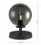 Esben Touch Table Lamp Matt Black With Smoked Glass