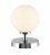 Dar Esben Touch Table Lamp in Polished Chrome with Opal Glass