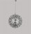 Searchlight Galaxy Chrome Led Metal Ball Pendant 400Mm