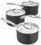 Stellar Hard Anodised Non-Stick 3 Piece Saucepan Set