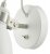 Dar Frederick Wall Light White & Satin Chrome