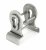 Pewter 50mm Euro Door Pull (Back to Back fixings)