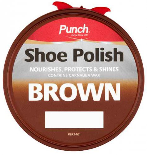 Punch Shoe Polish Brown 40ml