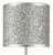 Dar Bistro Table Lamp Touch Polished Chrome w/Silver Glitter Shd