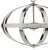 Dar Symbol 3 Light Pendant Satin Chrome