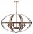 Dar Symbol 6 Light Pendant Petrol Copper