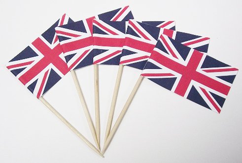 NJ Products Union Jack Sandwich Flags (Pack of 10)