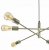 Dar Alana 6 Light Pendant Antique Brass