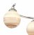 Atiya 6 Light Semi Flush Polished Chrome With Planet Style Glass