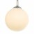 Feya 3 Light Semi Flush Ceiling Light Polished Chrome Opal Glass