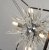 Searchlight Stellar 6 Light Spike Ball Pendant, Matt Black Frame W Crystal Glass