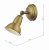 Nathaniel 1 Light Single Spotlight Aged Brass