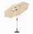 Ivory 2.7m Crank and Tilt LED Strip Parasol