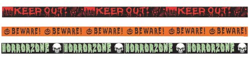 Premier Decorations Halloween 6M PE Fright Tape - Assorted