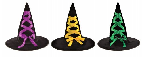 Premier Decorations Halloween Childs Ribboned Witches Hat - Assorted