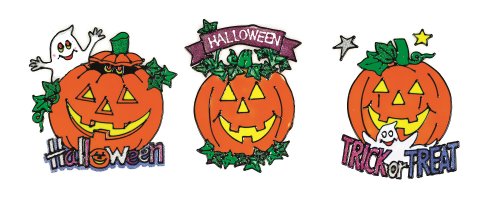 Premier Decorations Halloween Pumpkin Window Stickers 25cm - Assorted