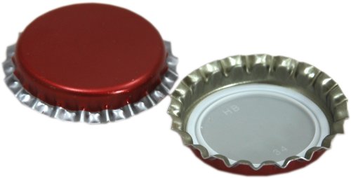 Young's Ubrew Metal Crown Caps (Pack of 50) - Red