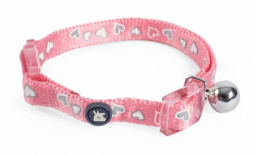 Petface Catkins Hearts Cat Collar - Pink