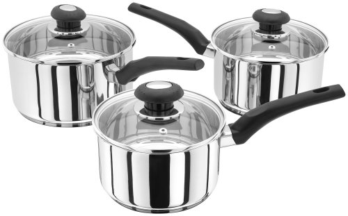 Judge Essentials 3 Piece Saucepan Set (16/18/20cm)