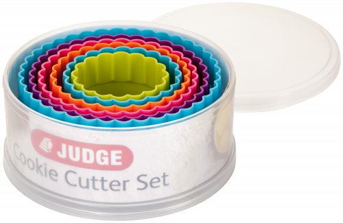 Judge Coloured Cookie Cutters - Round (Set of 6)