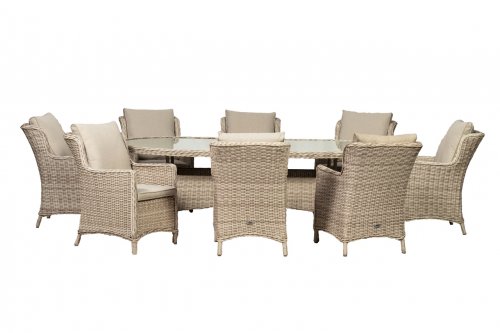 Royalcraft Seychelles 8 Seater Oval Comfort Dining Set