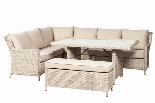 Royalcraft Seychelles 6pc Modular Corner Dining Set