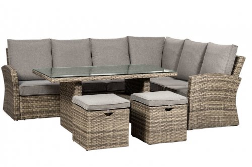 Royalcraft Dallas 5pc Standard Corner Dining Set - Grey